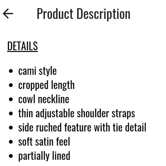 Petal and Pup Cropped Cowl Necline Top - Picture 5 of 6